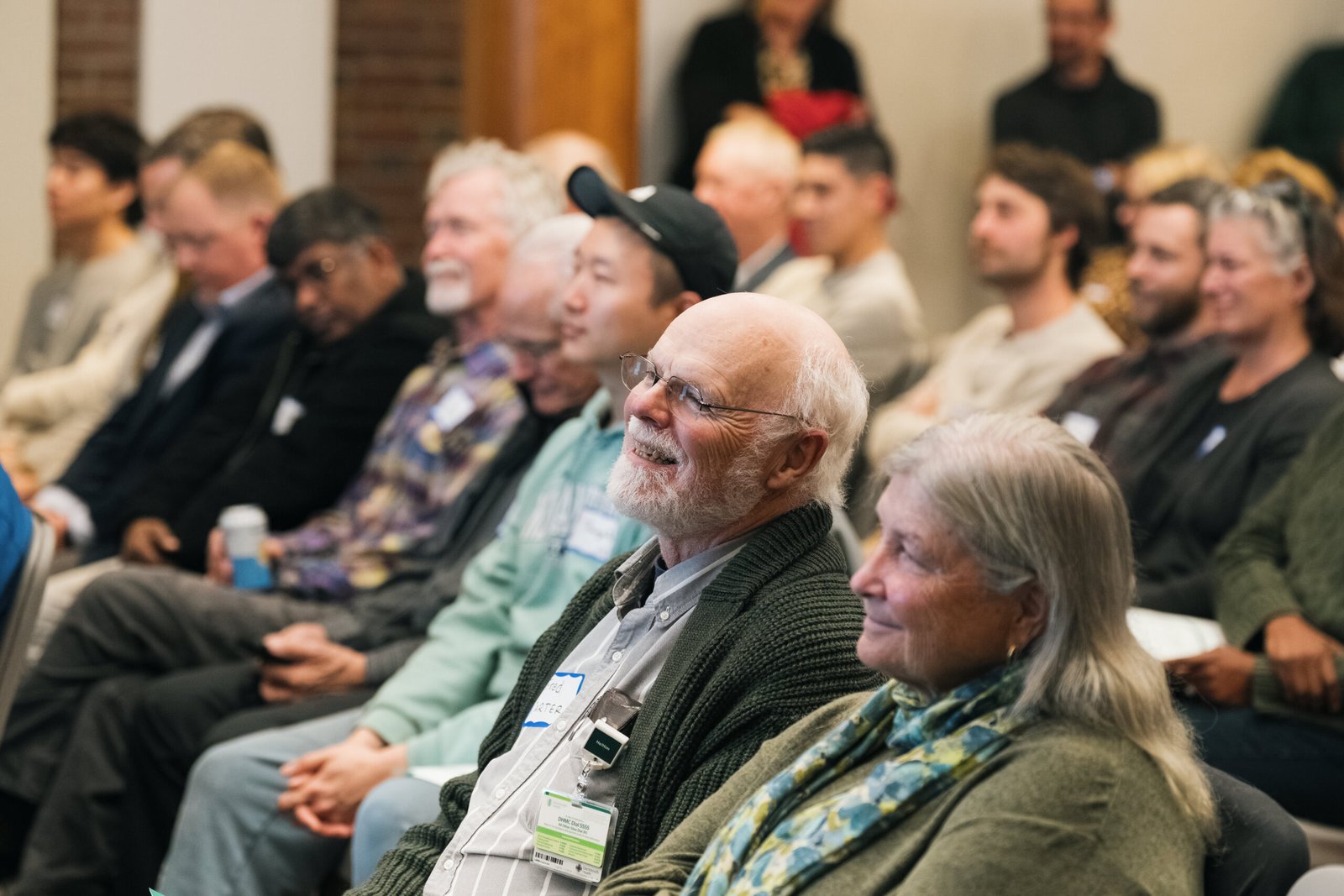 Audience members at the Small Towns, Big Ideas pitch event